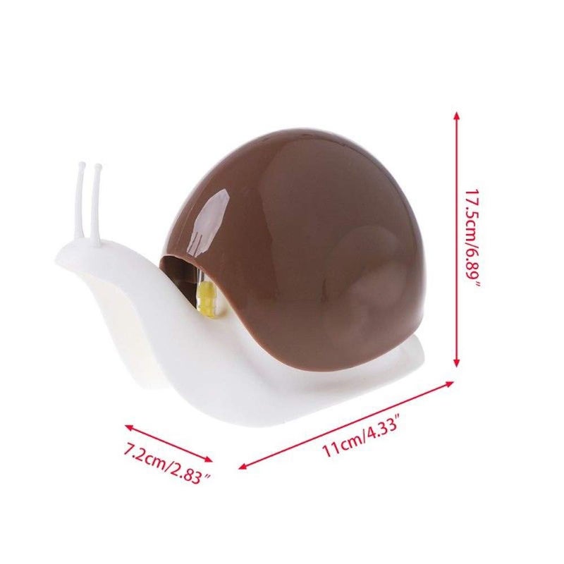 TabEnter Cute Snail Soap Dispenser for Kitchen Bathroom etc. (120ML) (Black) - Image 5